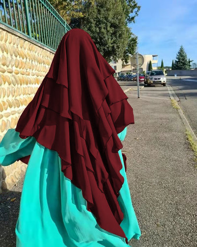 Turbante Protector Solar Multicapa para Mujer - Diseño Étnico Tradicional - Image 11