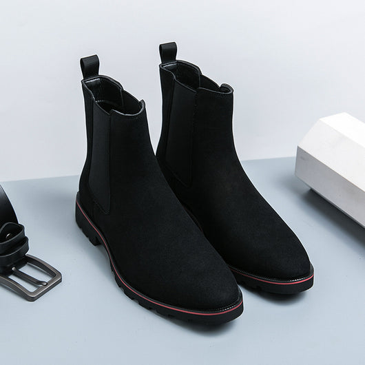 Botas Cargo Tobilleras de Cuero para Hombre - Estilo Casual Versátil - Image 3