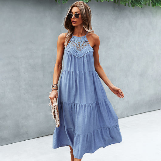Falda Midi con Tirantes Ajustables y Dobladillo Reforzado - Image 9