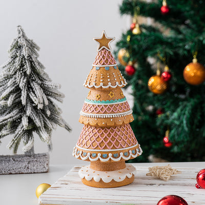 Árbol de Navidad de Jengibre - Decoración de Escritorio para Sala de Estar - Image 3