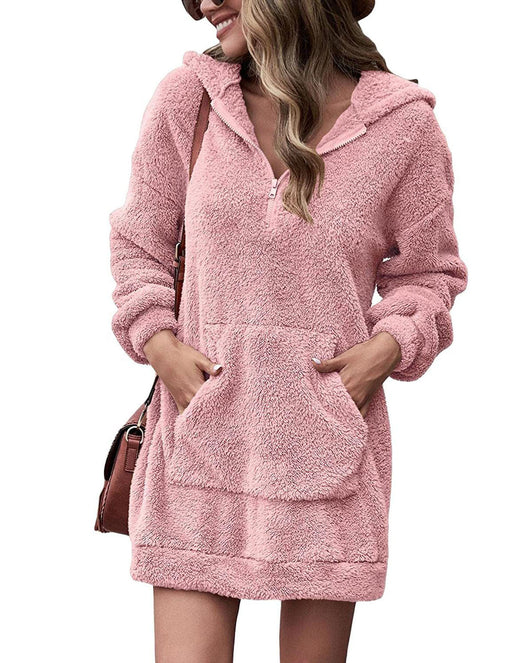 Abrigo Sudadera Polar Reversible con Capucha y Cremallera - Image 3