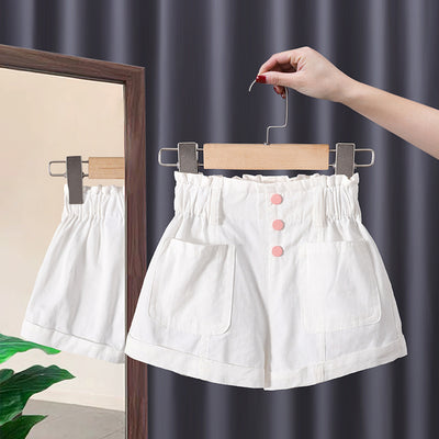 Shorts Blancos Estilo Coreano para Niño - Versátil y Moderno