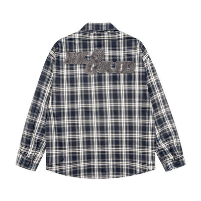 Camisa Cuadros Suelta de Manga Larga Unisex - Image 25