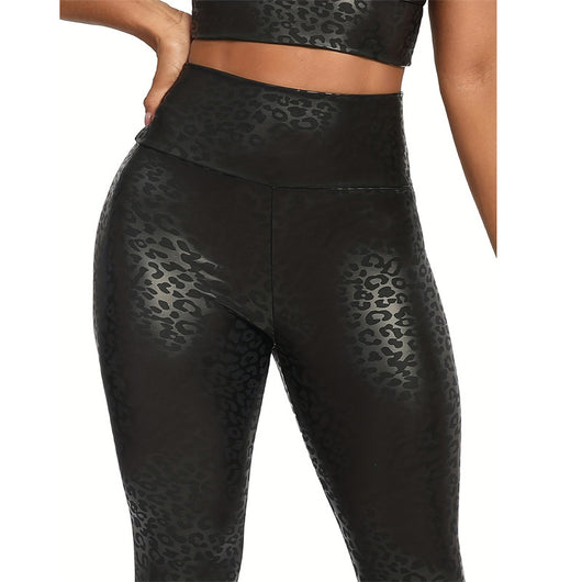 Leggins Deportivos Estampado Leopardo - Yoga y Fitness - Image 4