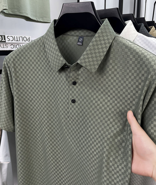 Playera Polo Hombre Jacquard Cuadros Transpirable Verano - Image 20