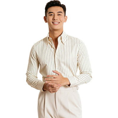 Camisa Retro Japonesa Hombre Otoño Manga Larga - Image 5