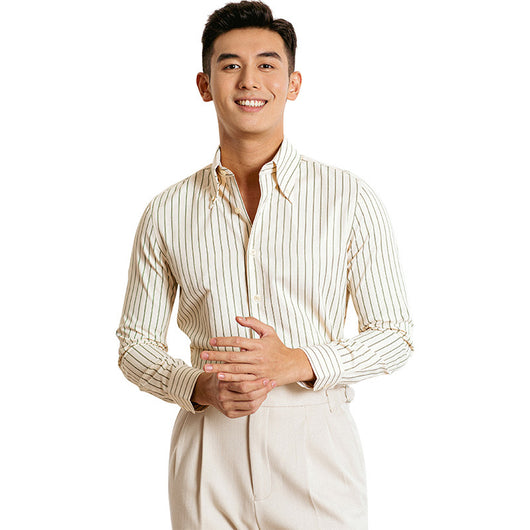 Camisa Retro Japonesa Hombre Otoño Manga Larga - Image 5