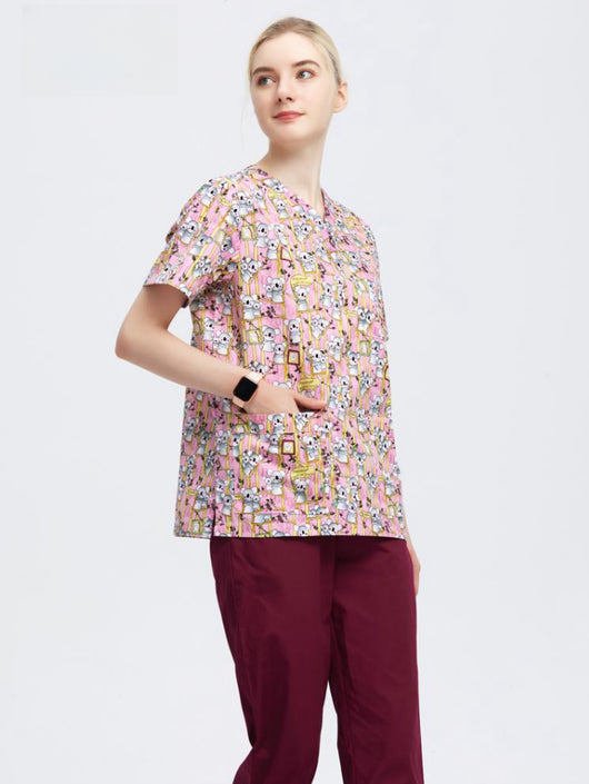 Uniforme Quirúrgico Unisex en Algodón Poliéster Estampado - Image 4