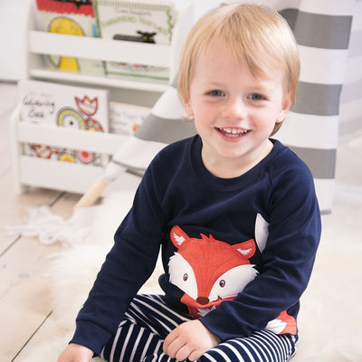 Pijamas Infantiles con Zorro Bordado - Image 7