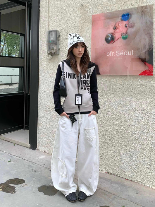 Sudadera Estampada con Letras Ajustada para Mujer - Image 14