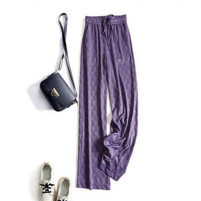 Pantalones Rectos Sueltos con Estampado Floral - Image 9