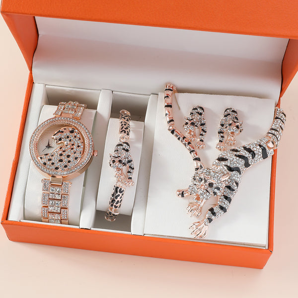 Reloj de Acero Inoxidable con Diamantes y Esfera Grande - Diseño Minimalista