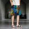Shorts de Playa Talla Grande Estilo Chino en Algodón y Lino