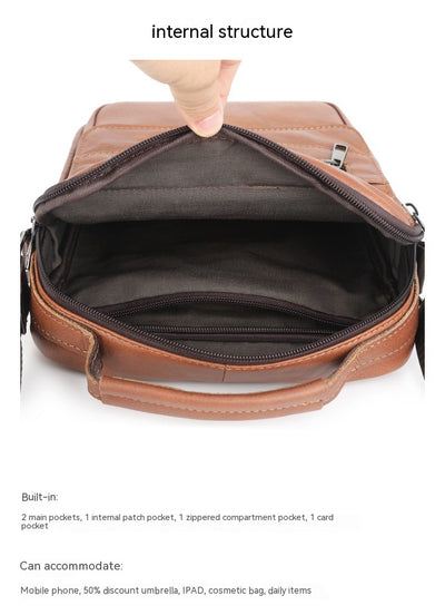 Bolso de Hombro para Hombre en Cuero Genuino Premium - Image 13