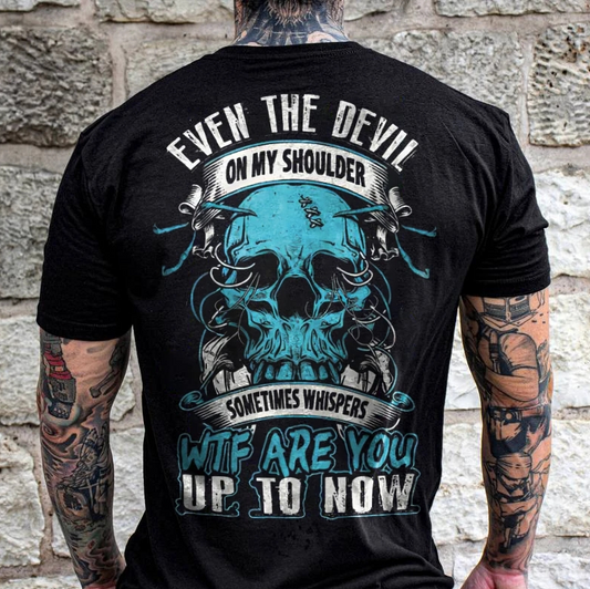 Camiseta Suelta Hombre con Estampado de Letras Europeas y Americanas - Image 2