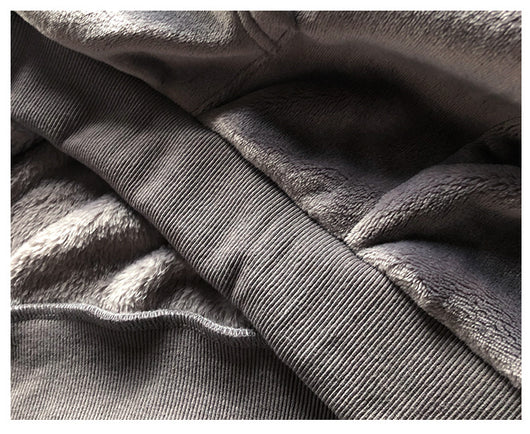 Sudadera Hoodie Gruesa para Hombre Talla Grande con Forro Polar - Image 4
