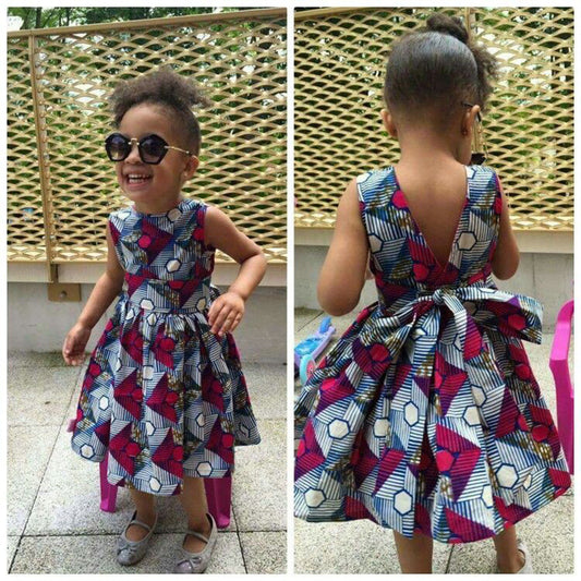 Conjunto Vestido y Cinturón para Niñas - Dos Piezas - Image 2