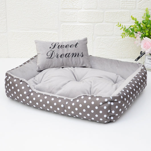 Cama Estampada de Cuatro Estaciones para Perros Pequeños - Image 4