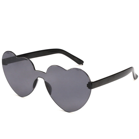 Gafas de Sol Una Pieza Corazón Océano - Diseño Personalidad Femenino - Image 36
