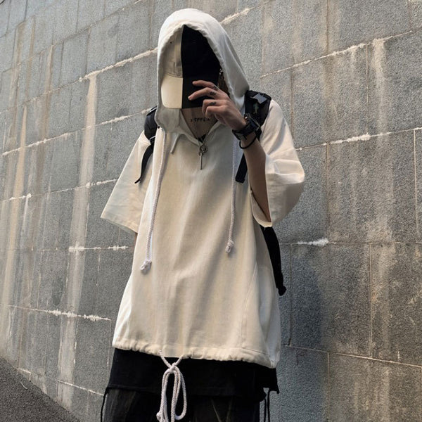 Playera Hoodie Trend Ruffian Manga Corta para Hombre