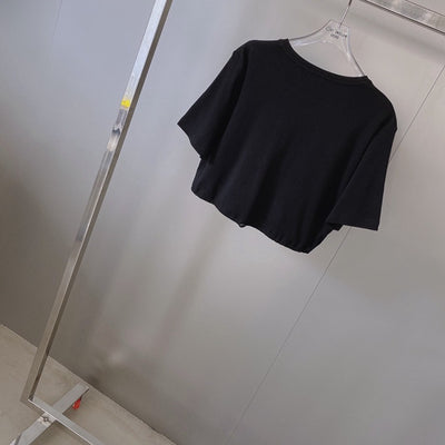 Camiseta Corta Casual Elegante con Contraste Sofisticado - Image 3