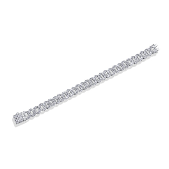 Pulsera de Plata S925 con Moissanita - Juego de Joyería de Lujo Brillante
