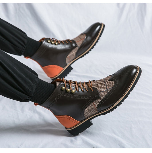 Botas Brogue de Cuero Vintage Estilo Británico para Hombre - Image 10