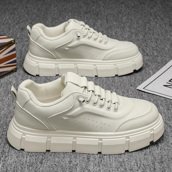 Zapatos Casuales Hombre Microfibra Suela Gruesa Versátiles
