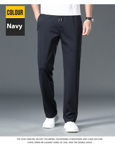 Pantalones de Cintura Elástica Holgados y Rectos para Hombre - Image 15