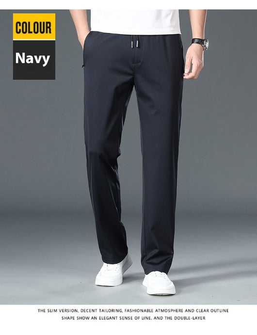Pantalones de Cintura Elástica Holgados y Rectos para Hombre - Image 15