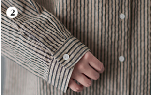 Camisa Vintage Suelta a Rayas para Mujer de Manga Larga - Image 12