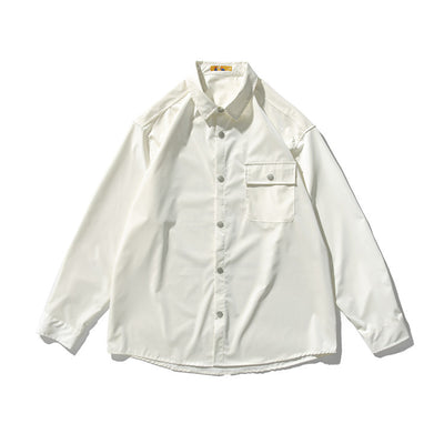 Camisa Casual Holgada con Bolsillos Laterales - Estilo Moderno - Image 3