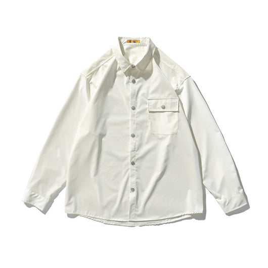 Camisa Casual Holgada con Bolsillos Laterales - Estilo Moderno - Image 3
