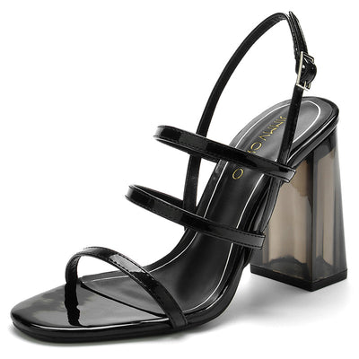 Sandalias Tacón Alto Transparentes de Moda Verano para Mujer - Image 7