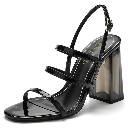Sandalias Tacón Alto Transparentes de Moda Verano para Mujer - Image 7