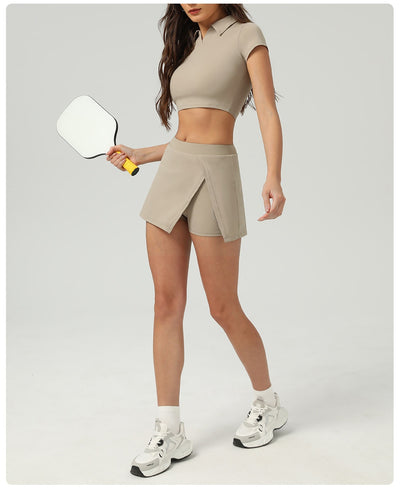 Conjunto Deportivo Mujer: Short y Falda Pantalón Anti-Transparencia - Image 19