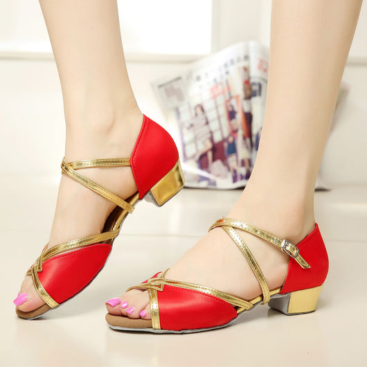 Zapatos de Danza Infantiles con Tacón Bajo y Suela Suave - Estándar Nacional - Image 17
