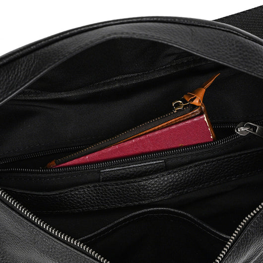 Bolsa de Pecho de Cuero Genuino para Hombre - Grande y Versátil - Image 19