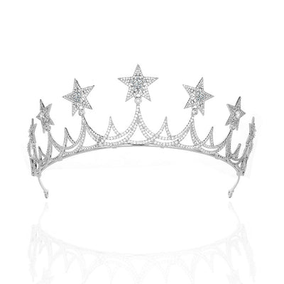 Corona de Circonia Cúbica y Cobre para Bodas - Image 4