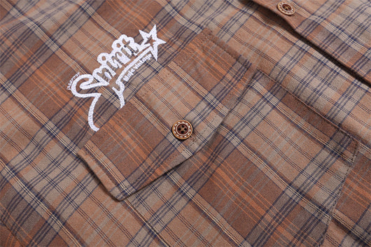 Camisa Casual de Cuadros Manga Corta para Hombre - Image 9