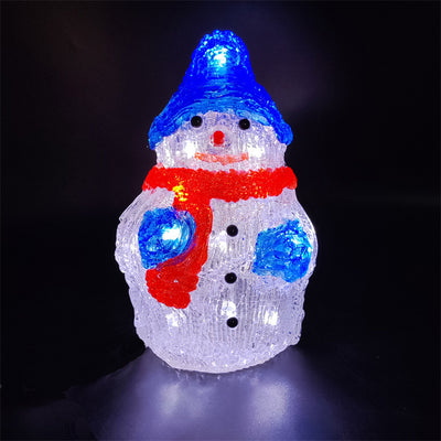 Decoración Navideña de Muñeco de Nieve en Acrílico y Resina Epoxi para Ventanas - Image 23