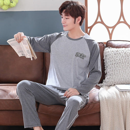Pijama Casual Talla Grande Hombre Primavera Verano Tela Ligera - Image 16