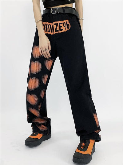 Overol Estampado Love Letter Unisex - Pantalón Recto Holgado - Image 10