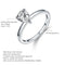 S925 Sterling Plateado Inlaid Tapered Natural Color Treasure Amethyst Ring Zircon US Code No.5