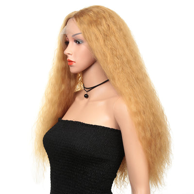 Peluca Rizada de Encaje con Fibra Química - Estilo Corn Perm - Image 6