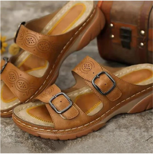 Sandalias Plataforma con Tacón Inclinado y Diseño Casual para Mujer - Image 5