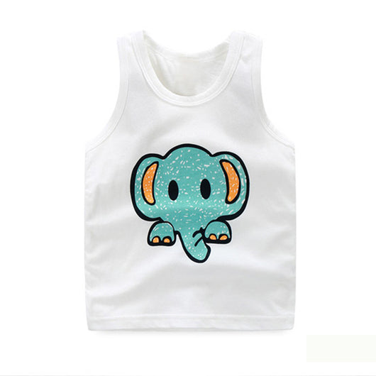 Playera Infantil con Estampado de Dibujos Animados y Chaleco - Image 4