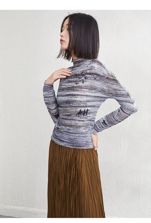 Camiseta Larga Estampada Reductora Inner Match - Image 12