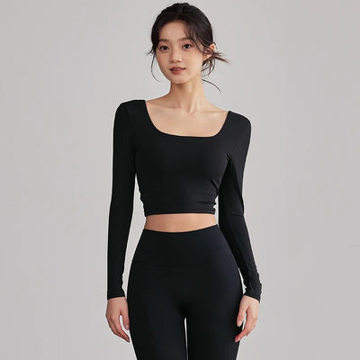 Playera Deportiva Manga Larga Beauty Back para Entrenamiento - Image 4