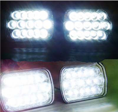 Linterna Frontal LED Cuadrada con Luz Alta y Baja - Image 6